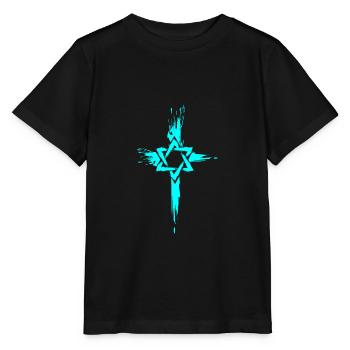 Messianische Juden Judenchristen Davidstern Kreuz - Stanley/Stella Kinder T-Shirt MINI CREATOR  - Schwarz - Vorne - Mikhail (115cm)