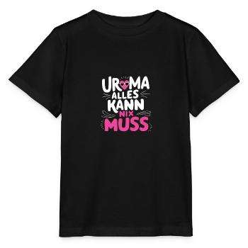 Uroma Alles Kann Geburtstag Urgroßmutter Beste - Stanley/Stella Kinder T-Shirt MINI CREATOR  - Schwarz - Vorne - Mikhail (115cm)