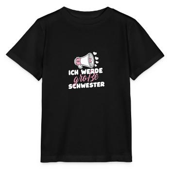 Große Schwester Schwangerschaft Verkündung Lustig - Stanley/Stella Kinder T-Shirt MINI CREATOR  - Schwarz - Vorne - Mikhail (115cm)