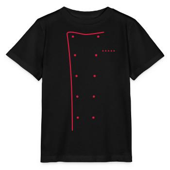 Veste de cuisinier, 5 étoiles - T-shirt bio MINI CREATOR Stanley/Stella Enfant - noir - Devant - Mikhail (115cm)