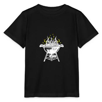 Grill Fire Grilling Meat - Stanley/Stella MINI CREATOR Kids’ T-Shirt - black - Front - Mikhail (115cm)