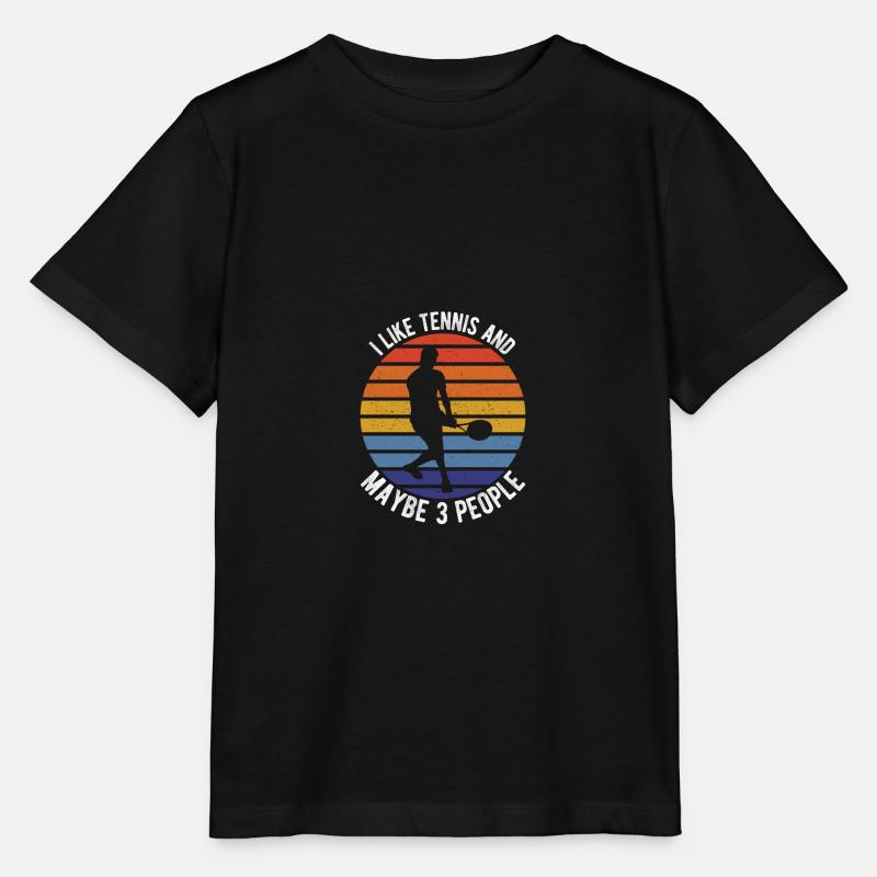 Tennis - Stanley/Stella Kinder T-Shirt MINI CREATOR - Schwarz