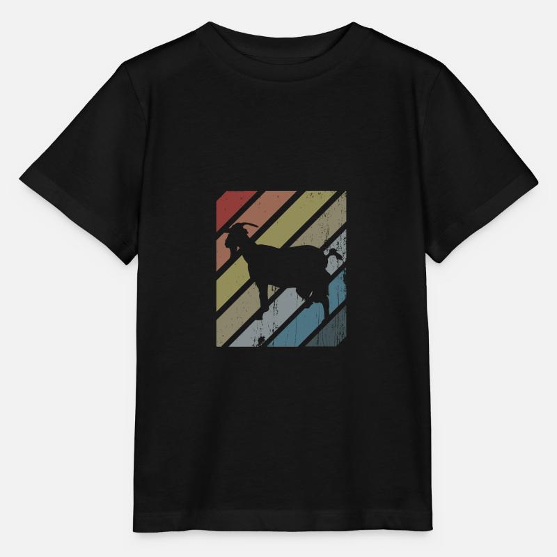 Chèvre - T-shirt bio MINI CREATOR Stanley/Stella Enfant - noir