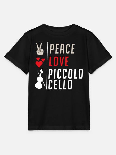 Piccolo Cello Musical Instrument Players - Stanley/Stella Kinder T-Shirt MINI CREATOR - Schwarz