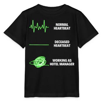 Hotel Manager Hotel Management Worker - Stanley/Stella MINI CREATOR Kids’ T-Shirt - black - Front - Mikhail (115cm)