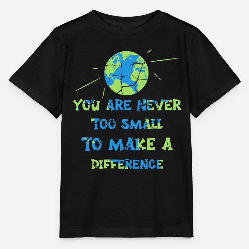 Vous n’êtes jamais trop petit pour faire une différence - T-shirt bio MINI CREATOR Stanley/Stella Enfant - noir