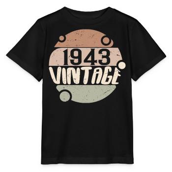Jahrgang 1943 Retro Geschenke 1943 Jahrgang 1943 - Stanley/Stella Kinder T-Shirt MINI CREATOR  - Schwarz - Vorne - Mikhail (115cm)