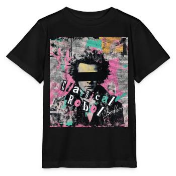 Beethoven Klassische Rebel Punk Kunst Collage - Stanley/Stella Kinder T-Shirt MINI CREATOR  - Schwarz - Vorne - Mikhail (115cm)