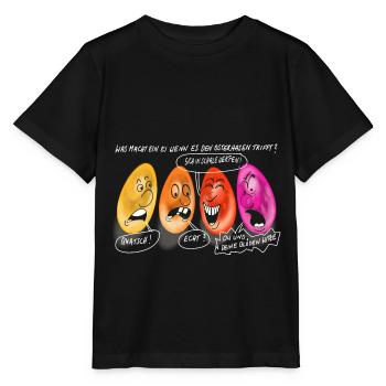 Ostereier - Stanley/Stella Kinder T-Shirt MINI CREATOR  - Schwarz - Vorne - Mikhail (115cm)