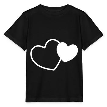 heart symbol - Stanley/Stella MINI CREATOR Kids’ T-Shirt - black - Front - Mikhail (115cm)