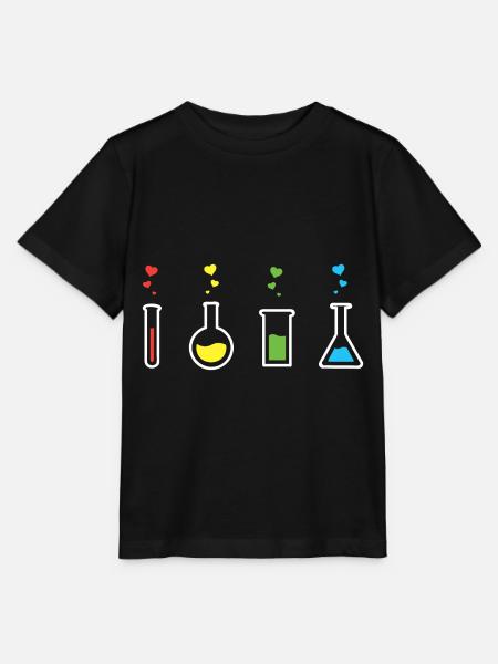 Chemie Verliebt - Stanley/Stella Kinder T-Shirt MINI CREATOR  - Schwarz