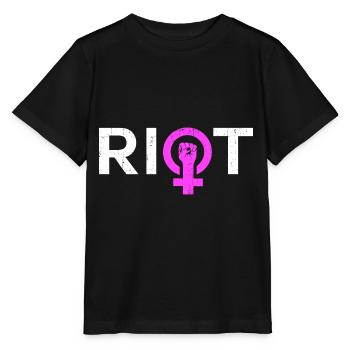 Riot Venus Frauen Power - Stanley/Stella Kinder T-Shirt MINI CREATOR  - Schwarz - Vorne - Mikhail (115cm)