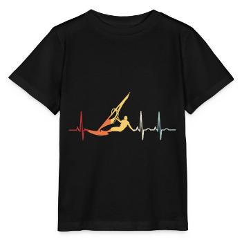 Surf de windsurfé Windsurfer ECG - T-shirt bio MINI CREATOR Stanley/Stella Enfant - noir - Devant - Mikhail (115cm)