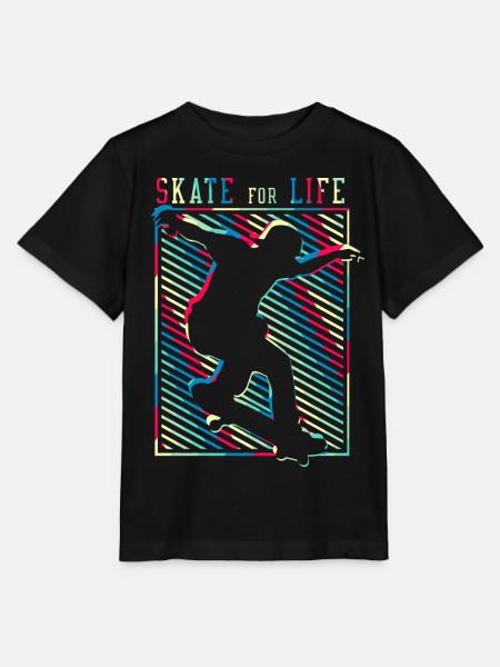 SK8R | Patinez pour la vie - Stanley/Stella T-shirt MINI CREATOR til børn - sort