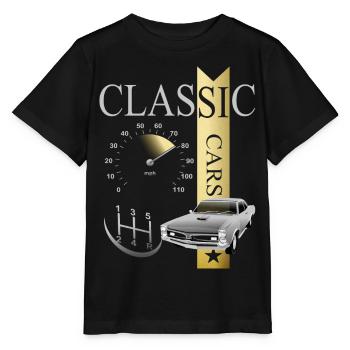 Voitures automobiles classiques - T-shirt bio MINI CREATOR Stanley/Stella Enfant - noir - Devant - Mikhail (115cm)