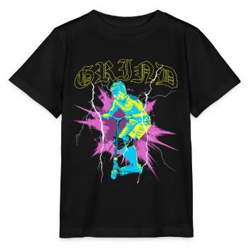 Freestyle Scooter | Kinder Geschenk - Stanley/Stella Kinder T-Shirt MINI CREATOR  - Schwarz - Vorne - Mikhail (115cm)