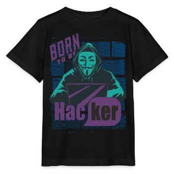 Hacker - Stanley/Stella Kinder T-Shirt MINI CREATOR  - Schwarz - Vorne - Mikhail (115cm)