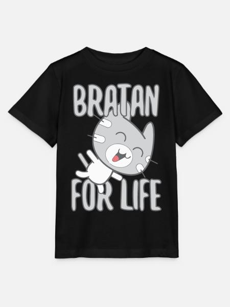 Bratan Katze Kater grau Geschenk - Stanley/Stella Kinder T-Shirt MINI CREATOR - Schwarz
