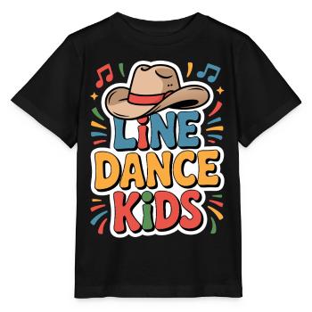Line Dance Kids Motif - Stanley/Stella MINI CREATOR Kids’ T-Shirt - black - Front - Mikhail (115cm)