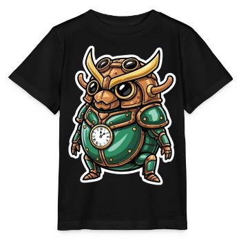 Uhrmacher Scarab Steampunk Emerald Armor - Stanley/Stella Kinder T-Shirt MINI CREATOR  - Schwarz - Vorne - Mikhail (115cm)