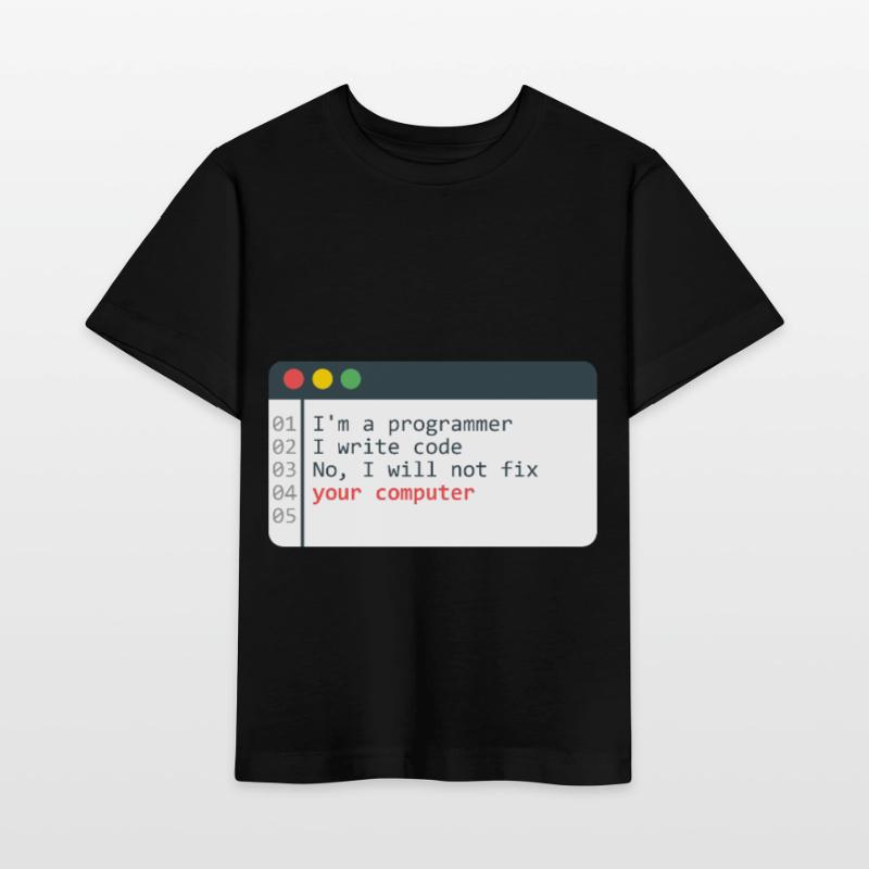 Programmer HTML Computer Coder Coding Programming Stanley/Stella MINI CREATOR Kids’ T-Shirt