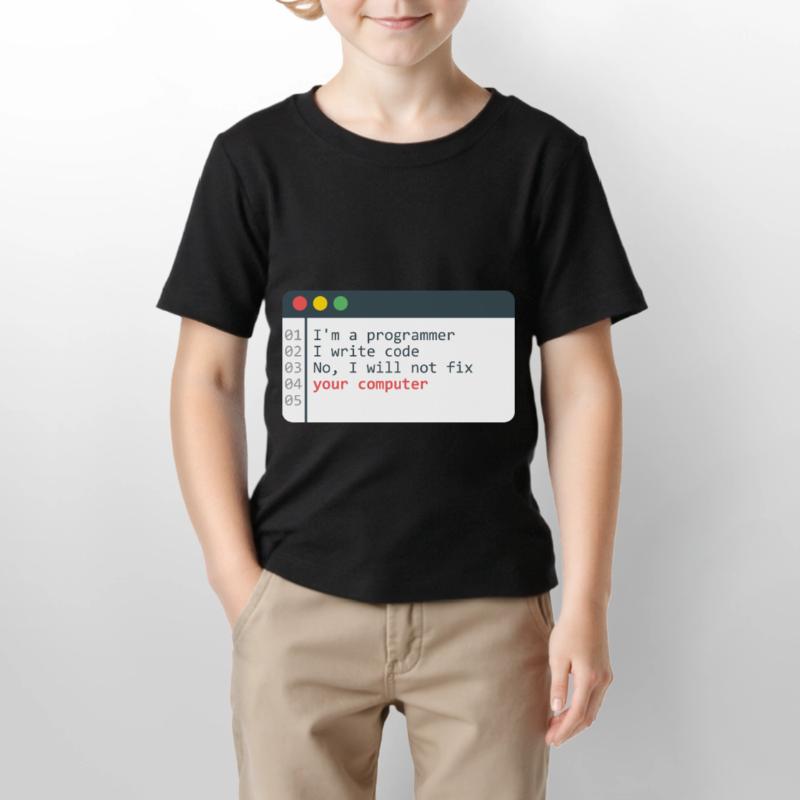 Programmer HTML Computer Coder Coding Programming Stanley/Stella MINI CREATOR Kids’ T-Shirt