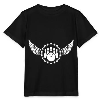 bowling logo - Stanley/Stella Kinder T-Shirt MINI CREATOR  - Schwarz - Vorne - Mikhail (115cm)