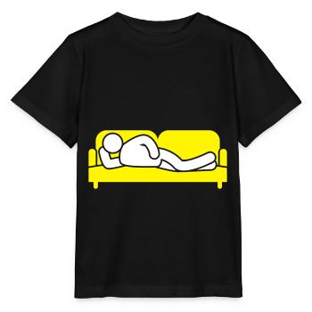 Canapé Canapé Fatigué Icon - T-shirt bio MINI CREATOR Stanley/Stella Enfant - noir - Devant - Mikhail (115cm)