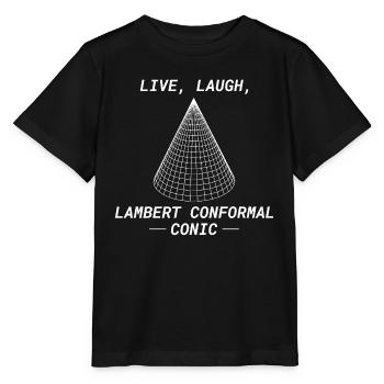 Lambert Conformal Conic GIS Projection Cartography - Stanley/Stella MINI CREATOR Kids’ T-Shirt - black - Front - Mikhail (115cm)