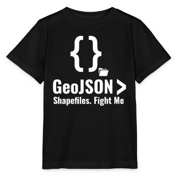 Debatte über GeoJSON-Shapefiles GIS-Datenformat - Stanley/Stella Kinder T-Shirt MINI CREATOR  - Schwarz - Vorne - Mikhail (115cm)