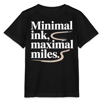 Minimale Tinte Maximale Meilen GIS-Straßenkarte - Stanley/Stella Kinder T-Shirt MINI CREATOR  - Schwarz - Vorne - Mikhail (115cm)
