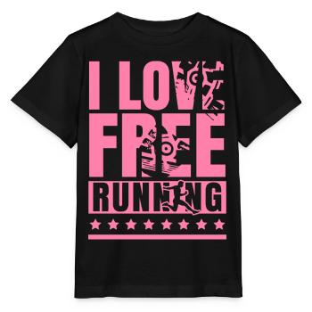 J’adore Parkour Libre Courir Parkourläuferin Spor - T-shirt bio MINI CREATOR Stanley/Stella Enfant - noir - Devant - Mikhail (115cm)