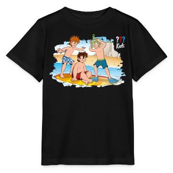 Die Drei ??? Kids Am Strand - Stanley/Stella Kinder T-Shirt MINI CREATOR  - Schwarz - Vorne - Mikhail (115cm)