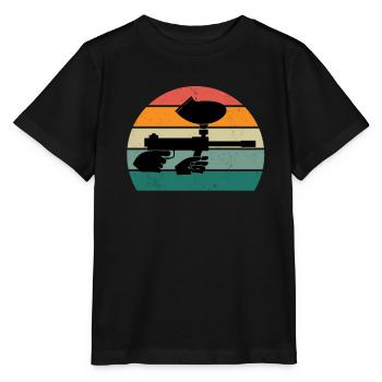 Paintballer Paintballer Paintball Player Color - Stanley/Stella MINI CREATOR Kids’ T-Shirt - black - Front - Mikhail (115cm)
