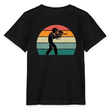 Paintballer Paintballer Paintball Player Color - Stanley/Stella MINI CREATOR Kids’ T-Shirt - black - Front - Mikhail (115cm)
