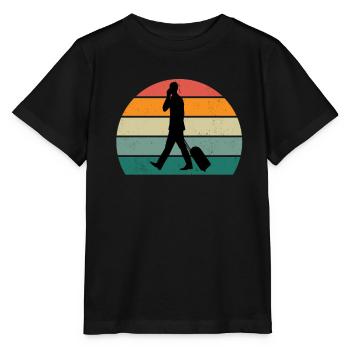 Reisen Reisender Reisender Ferien Urlauber Urlaub - Stanley/Stella Kinder T-Shirt MINI CREATOR  - Schwarz - Vorne - Mikhail (115cm)