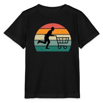 shopper shopperin einkaufen einkäufer, einkäuferin - Stanley/Stella Kinder T-Shirt MINI CREATOR  - Schwarz - Vorne - Mikhail (115cm)