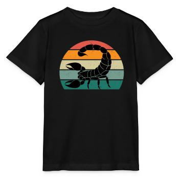 Skorpione Skorpionstachel Stachel Wüste Skorpion - Stanley/Stella Kinder T-Shirt MINI CREATOR  - Schwarz - Vorne - Mikhail (115cm)