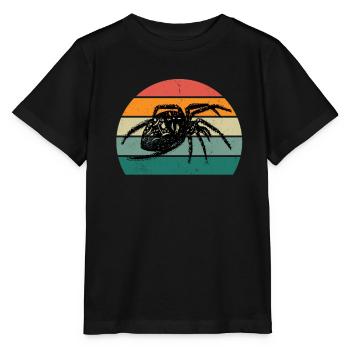 Spinnen Spinnennetz Netz arachnide Beine 8 Spinne - Stanley/Stella Kinder T-Shirt MINI CREATOR  - Schwarz - Vorne - Mikhail (115cm)