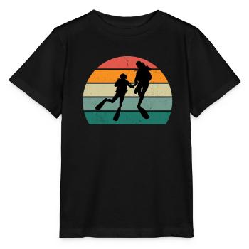 plongeur plongeur plongée plongée oxygène plongée - T-shirt bio MINI CREATOR Stanley/Stella Enfant - noir - Devant - Mikhail (115cm)