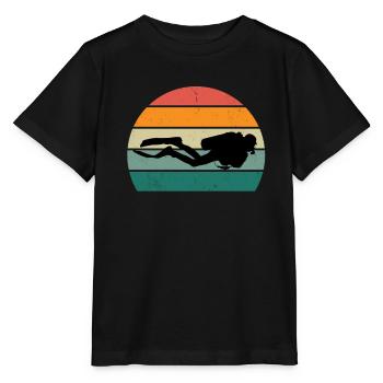 plongeur plongeur plongée plongée oxygène plongée - T-shirt bio MINI CREATOR Stanley/Stella Enfant - noir - Devant - Mikhail (115cm)