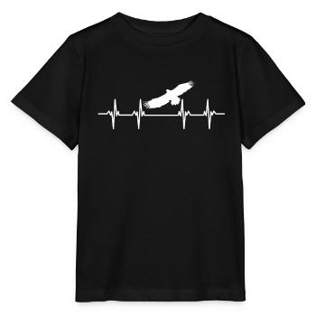 oiseaux volant planer air plumes plumes vol oiseau - T-shirt bio MINI CREATOR Stanley/Stella Enfant - noir - Devant - Mikhail (115cm)