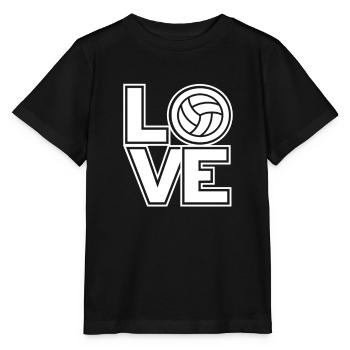 Volleyballerin Schmetterball Volley Volleyball - Stanley/Stella Kinder T-Shirt MINI CREATOR  - Schwarz - Vorne - Mikhail (115cm)