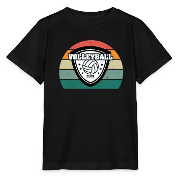 Volleyballerin Schmetterball Volley Volleyball - Stanley/Stella Kinder T-Shirt MINI CREATOR  - Schwarz - Vorne - Mikhail (115cm)