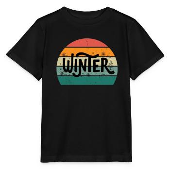 kalt kälte schnee eis schneemann schneeball winter - Stanley/Stella Kinder T-Shirt MINI CREATOR  - Schwarz - Vorne - Mikhail (115cm)