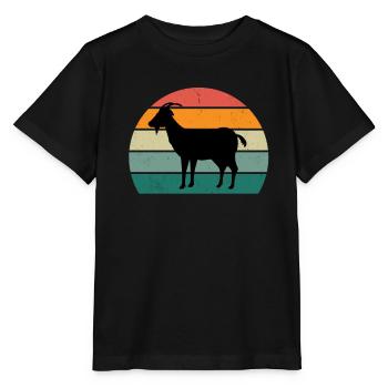 ziege zicklein meckern meckerziege ziegenbock - Stanley/Stella Kinder T-Shirt MINI CREATOR  - Schwarz - Vorne - Mikhail (115cm)