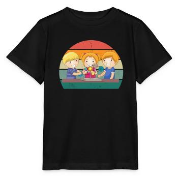 Science Scientifique Recherche Connaissances - T-shirt bio MINI CREATOR Stanley/Stella Enfant - noir - Devant - Mikhail (115cm)