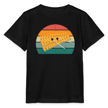 Xylophone Xylophone Player Music Player Xylophonist - Stanley/Stella MINI CREATOR Kids’ T-Shirt - black - Front - Mikhail (115cm)