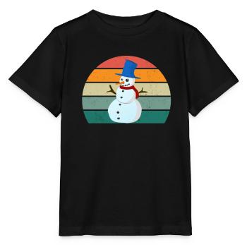kalt kälte schnee eis schneemann schneeball winter - Stanley/Stella Kinder T-Shirt MINI CREATOR  - Schwarz - Vorne - Mikhail (115cm)
