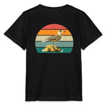 oiseaux vol planeur air plumes plumes vol oiseau - T-shirt bio MINI CREATOR Stanley/Stella Enfant - noir - Devant - Mikhail (115cm)